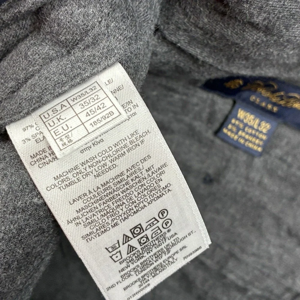 Brooks Brothers Navy Blue Men's Chinos